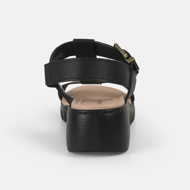 J.Fontini women Black Casual Sandals (SKU: 75-123-11-36)