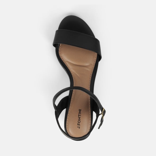 J.Fontini women Black Casual Sandals (SKU: 75-124-11-36)