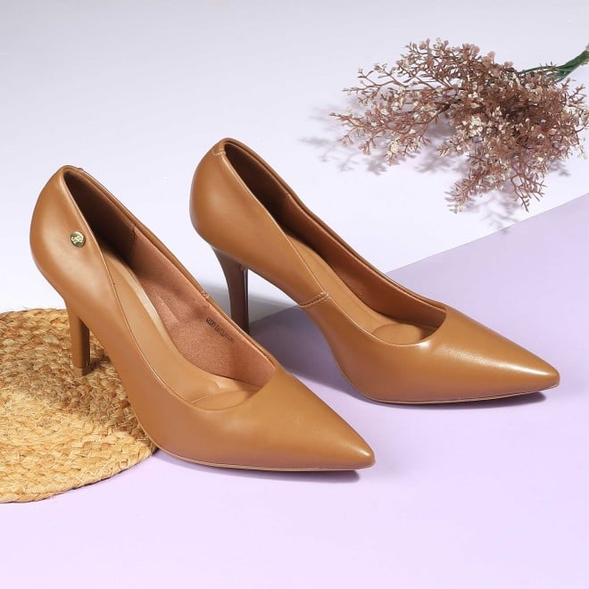 J.Fontini Women Camel Formal Pumps