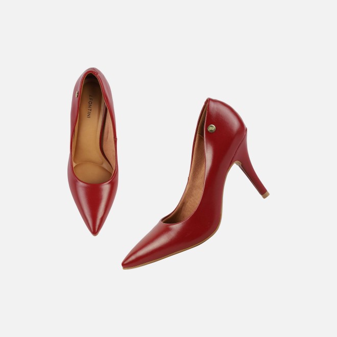 J.Fontini Women Maroon Formal Pumps (SKU: 75-135-44-36)