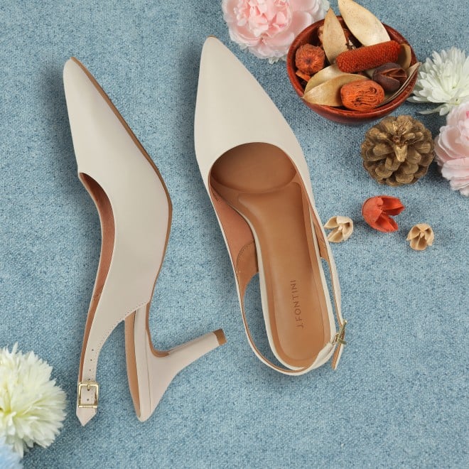 J.Fontini Women Off-white Formal Sandals