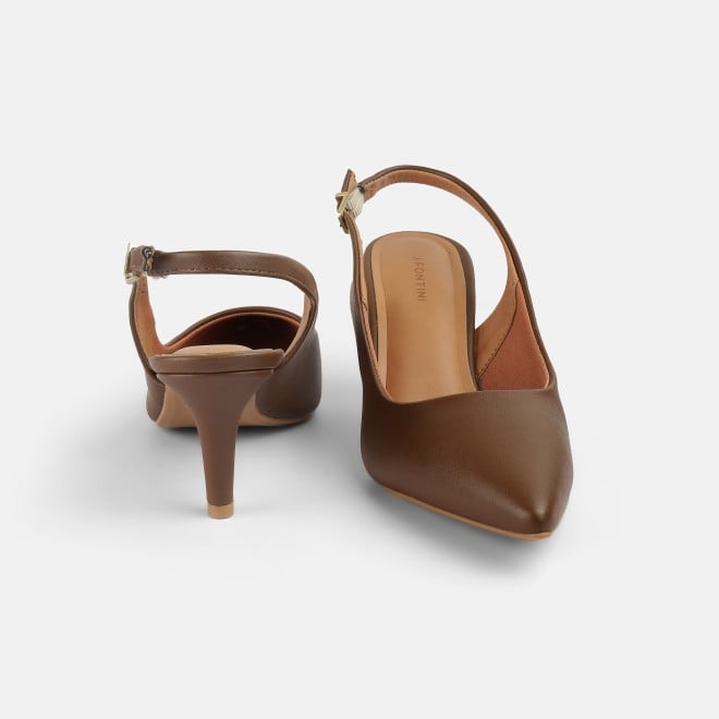 J.Fontini Women Brown Formal Sandals (SKU: 75-136-12-36)