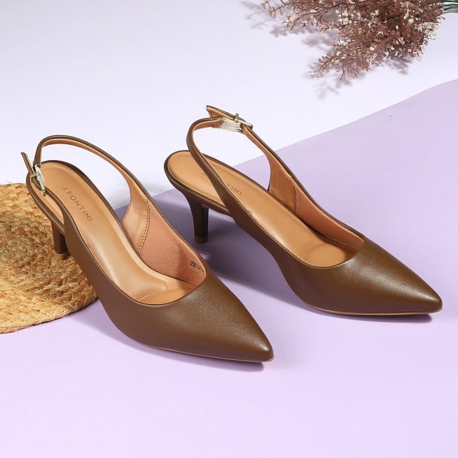 J.Fontini Women Brown Formal Sandals (SKU: 75-136L-12-42)