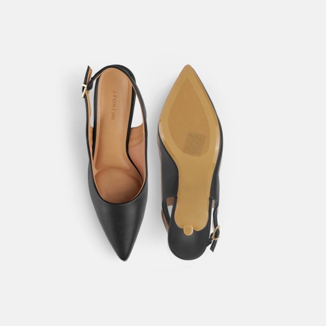 J.Fontini Women Black Formal Sandals (SKU: 75-136L-11-42)