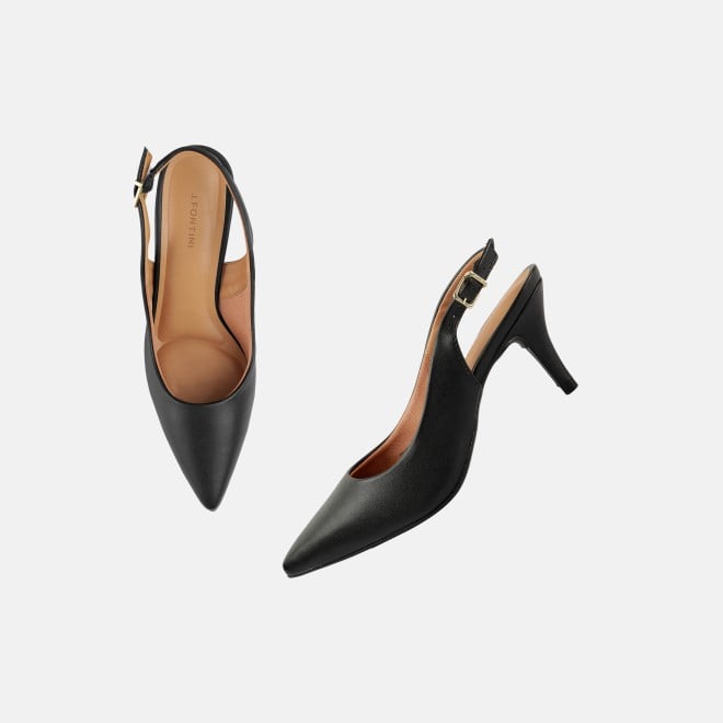 J.Fontini Women Black Formal Sandals (SKU: 75-136L-11-42)