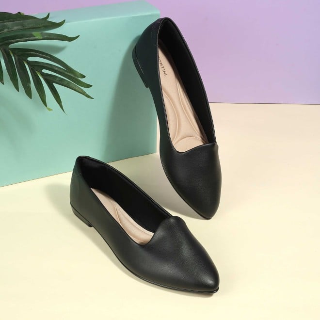 J.Fontini Women Black Casual Ballerinas