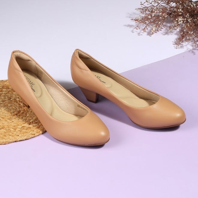 J.Fontini Women Peach Formal Pumps