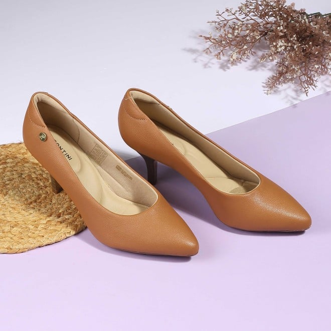 J.Fontini Women Camel Formal Pumps