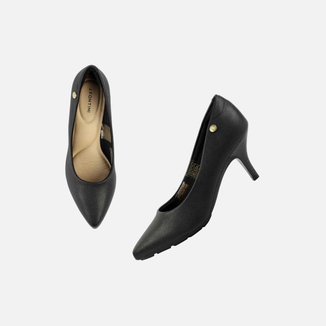 J.Fontini Women Black Formal Pumps (SKU: 75-139L-11-42)