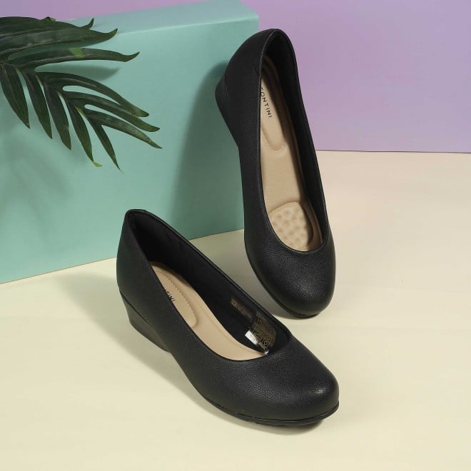 J.Fontini Women Black Casual Ballerinas