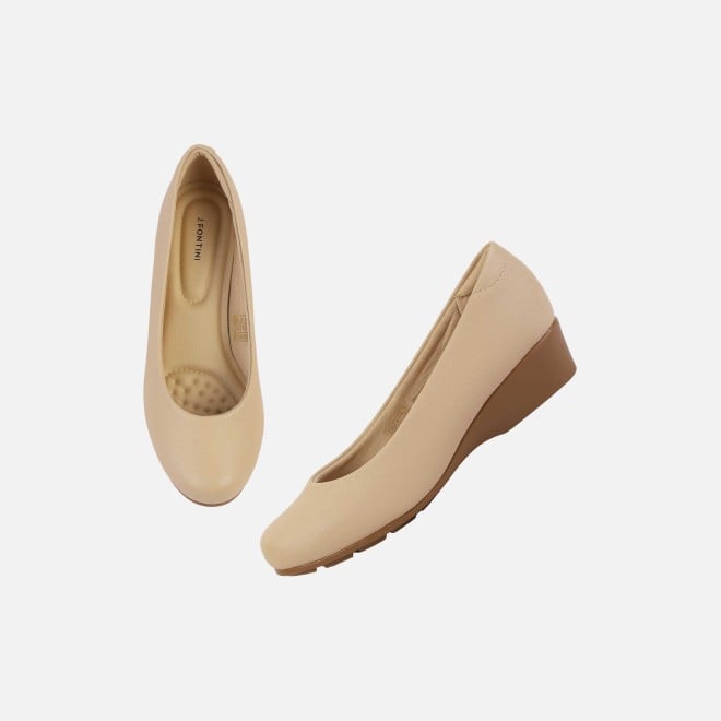 J.Fontini Women Beige Casual Ballerinas (SKU: 75-140-20-36)