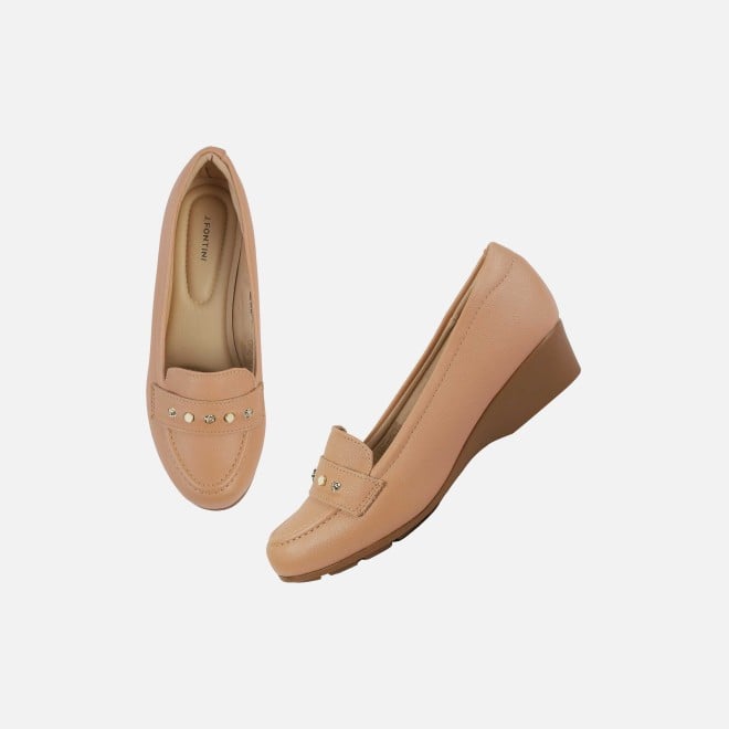 J.Fontini Women Peach Casual Ballerinas (SKU: 75-141-80-36)