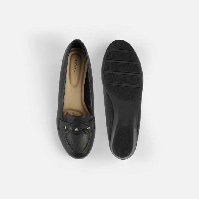 J.Fontini Women Black Casual Ballerinas (SKU: 75-141L-11-42)
