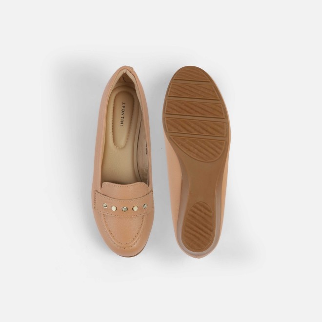 J.Fontini Women Peach Casual Ballerinas (SKU: 75-141L-80-42)