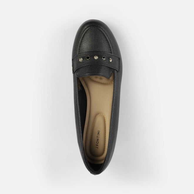 J.Fontini Women Black Casual Ballerinas (SKU: 75-141L-11-42)