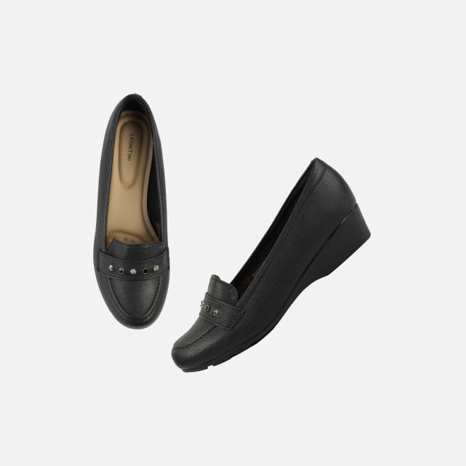 J.Fontini Women Black Casual Ballerinas (SKU: 75-141L-11-42)