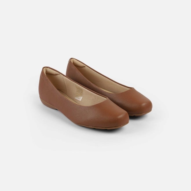 J.Fontini Women Tan Casual Ballerinas (SKU: 75-142-23-36)
