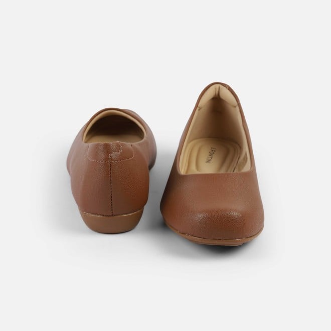 J.Fontini Women Tan Casual Ballerinas (SKU: 75-142-23-36)