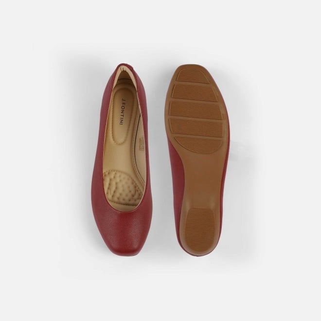 J.Fontini Women Wine Casual Ballerinas (SKU: 75-142-58-36)