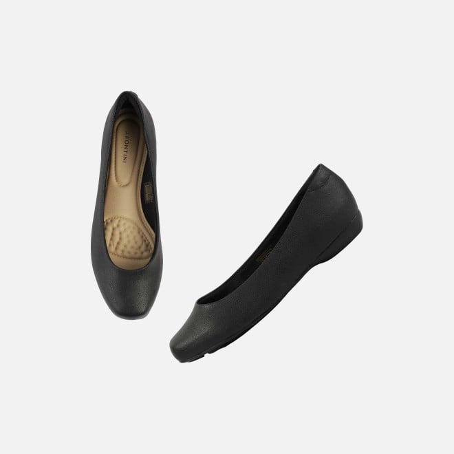 J.Fontini Women Black Casual Ballerinas (SKU: 75-142-11-36)