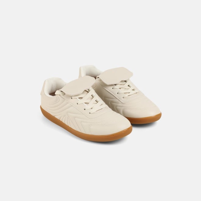 J.Fontini Women Off-white Casual Sneakers (SKU: 75-166l-66-42)