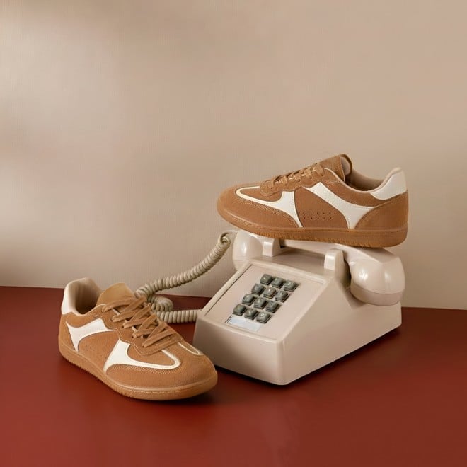 J.Fontini Women Tan Casual Sneakers (SKU: 75-167-23-37)