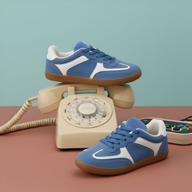 J.Fontini Women Blue Casual Sneakers