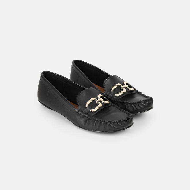 J.Fontini Women Black Casual Loafers (SKU: 75-169-11-37)