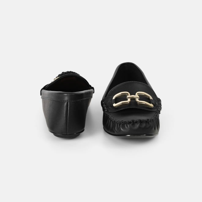 J.Fontini Women Black Casual Loafers (SKU: 75-169-11-37)