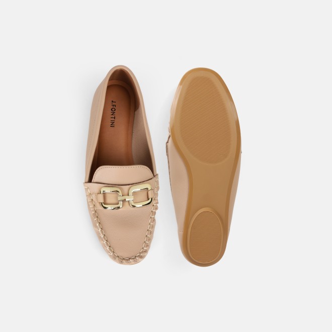 J.Fontini Women Beige Casual Loafers (SKU: 75-169-20-37)