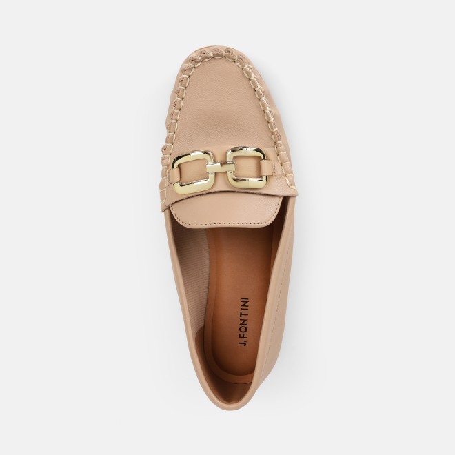 J.Fontini Women Beige Casual Loafers (SKU: 75-169-20-37)