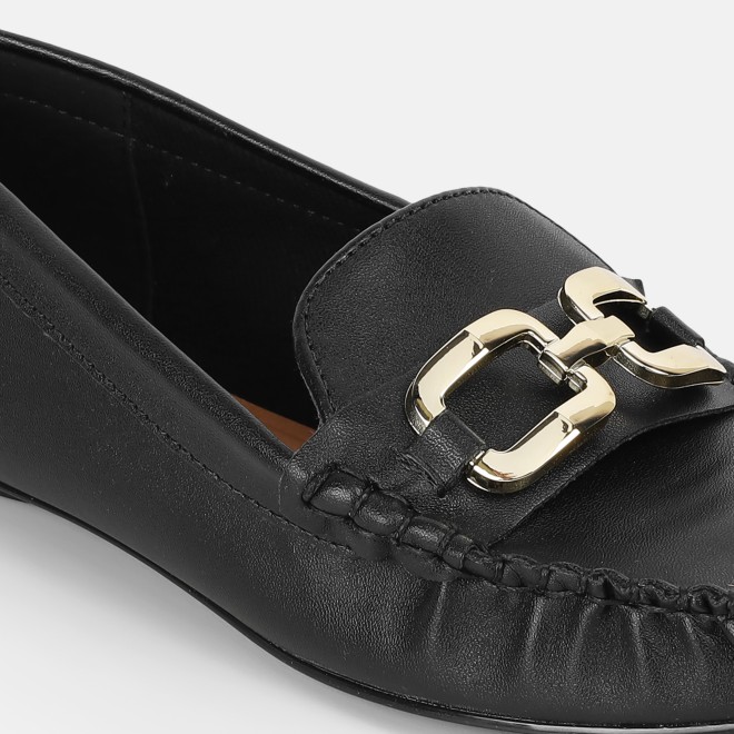 J.Fontini Women Black Casual Loafers (SKU: 75-169-11-37)