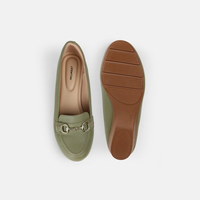 J.Fontini Women Green Casual Ballerinas (SKU: 75-170-21-37)