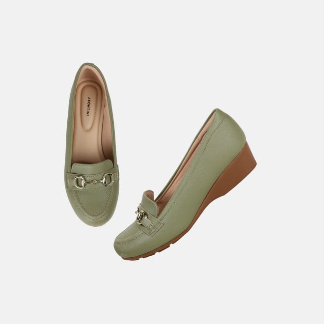J.Fontini Women Green Casual Ballerinas (SKU: 75-170-21-37)