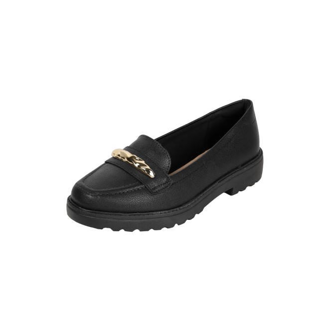J.Fontini Women Black Casual Loafers (SKU: 75-171-11-37)