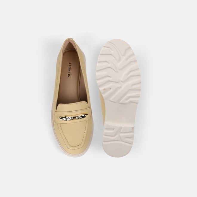 J.Fontini Women Yellow Casual Loafers (SKU: 75-171-33-38)