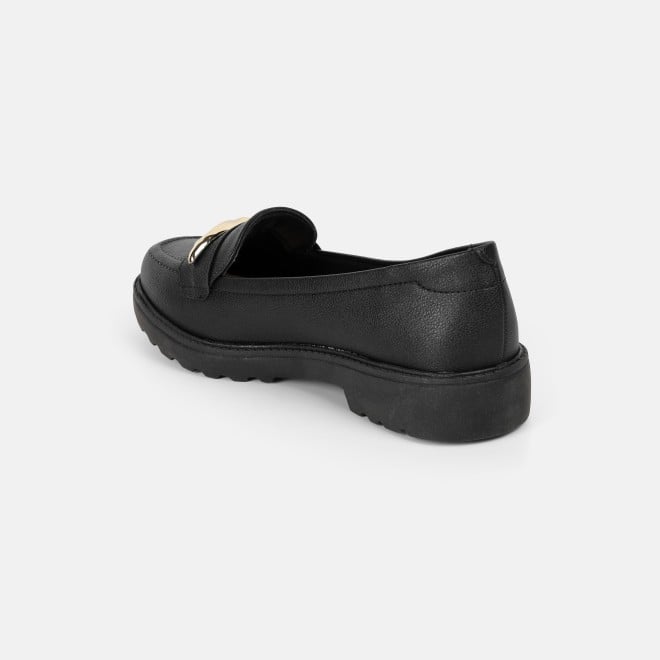 J.Fontini Women Black Casual Loafers (SKU: 75-171-11-37)