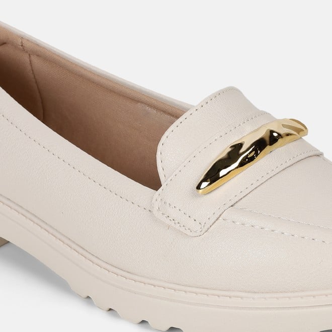 J.Fontini Women Off-white Casual Loafers (SKU: 75-171-66-36)