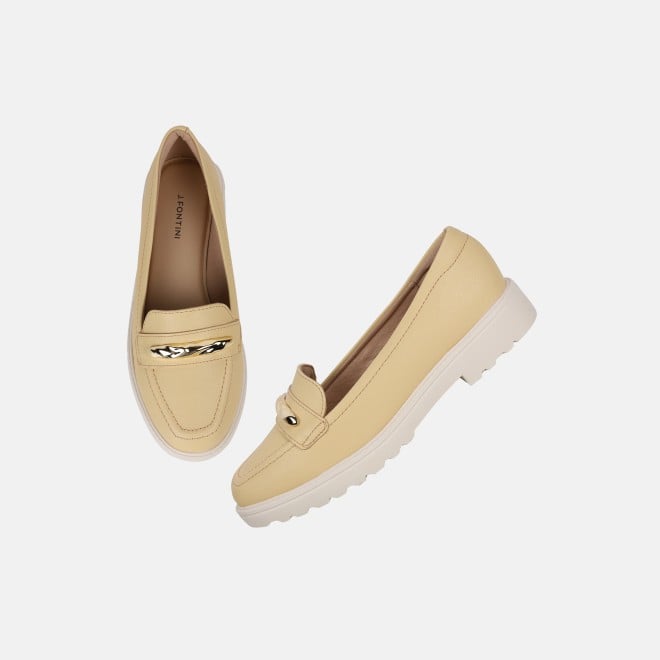 J.Fontini Women Yellow Casual Loafers (SKU: 75-171-33-38)
