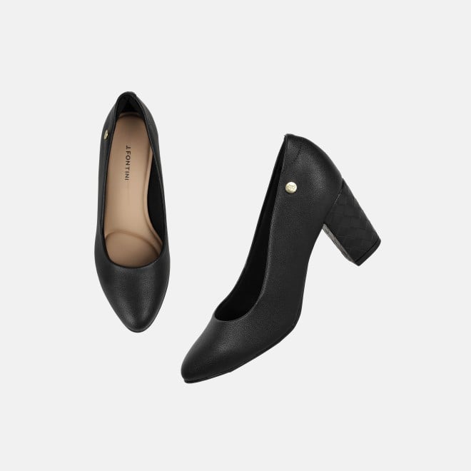 J.Fontini Women Black Formal Pumps (SKU: 75-172-11-36)