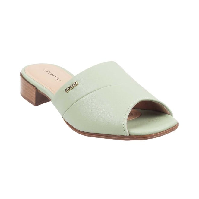 Buy J.Fontini women Light-Green Casual Sandals Online