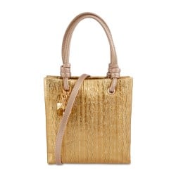 Women Gold Hand Bags Satchel Bags