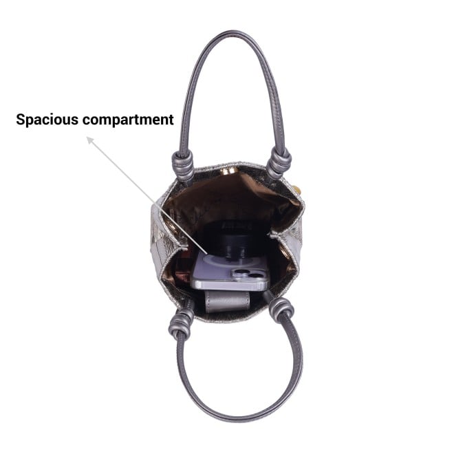 Mochi Women Gun-Metal Hand Bags Satchel Bags (SKU: 77-147-29-10)