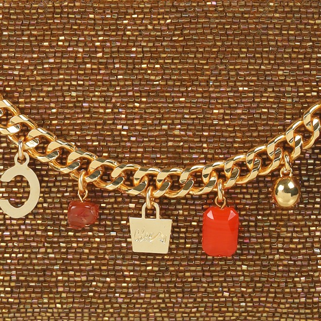 Cheemo Women Gold Shoulder Bag (SKU: 77-171-15-10)