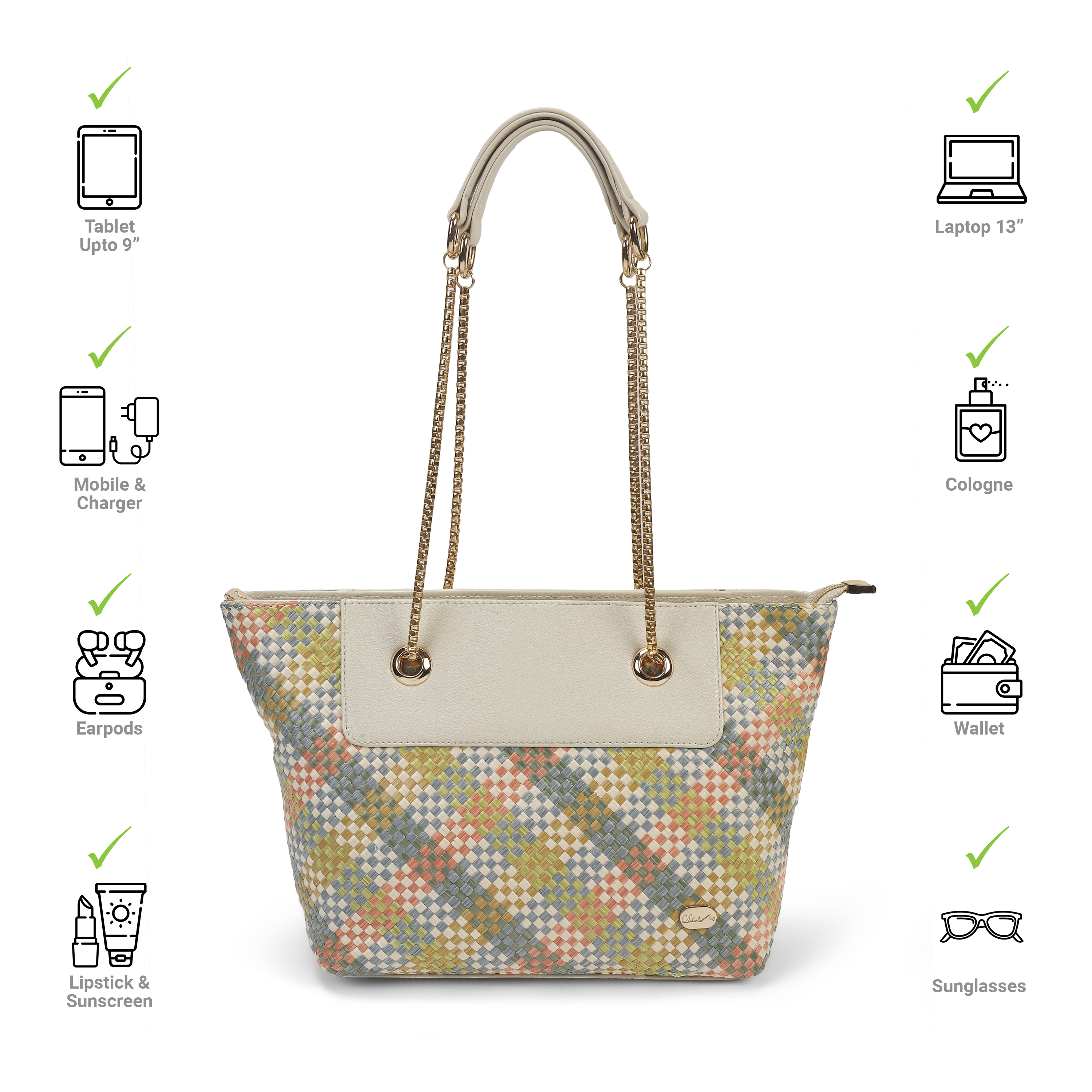 Cheemo Women Beige-multi Shoulder Bag (SKU: 77-193-63-10)