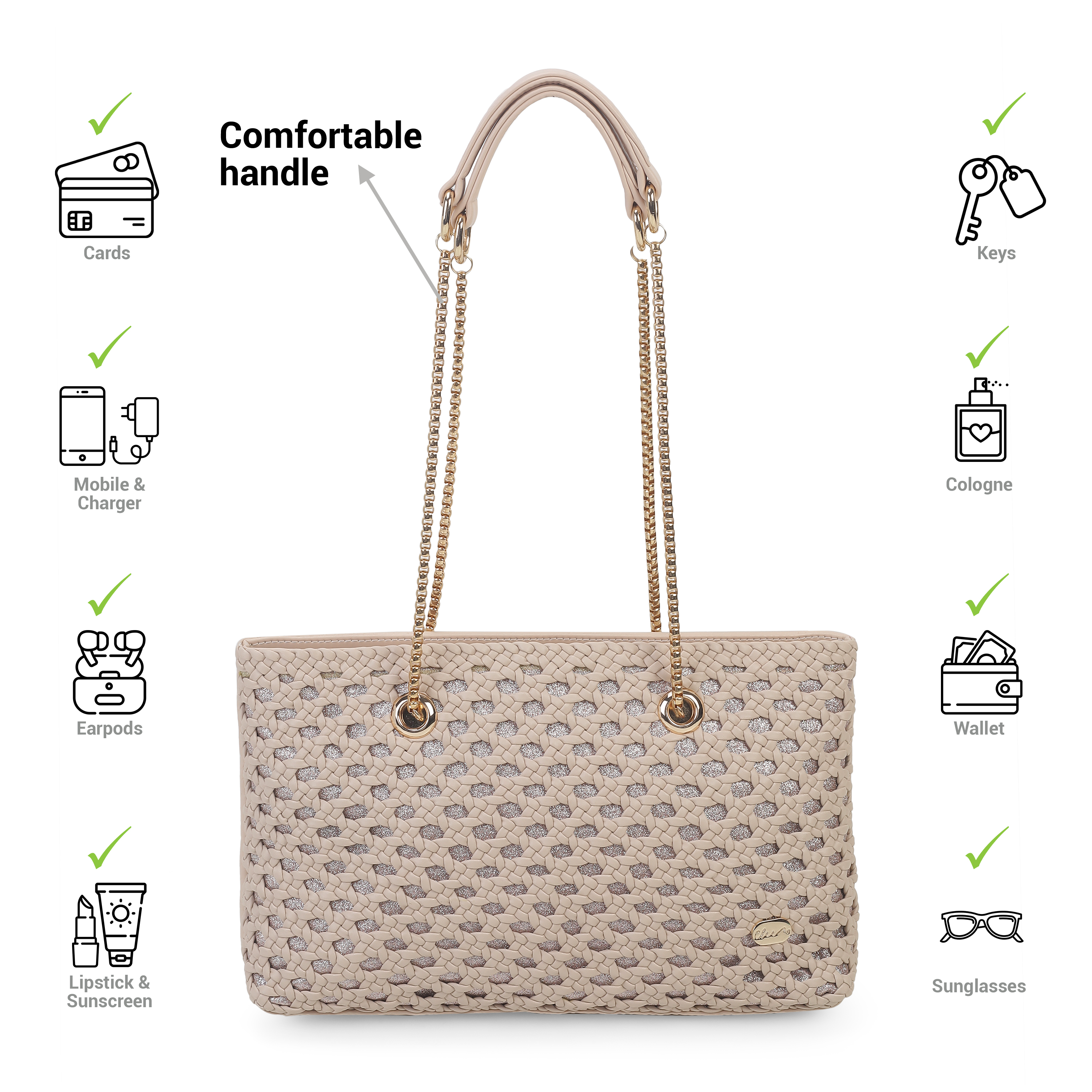 Cheemo Women Off-white Shoulder Bag (SKU: 77-198-66-10)