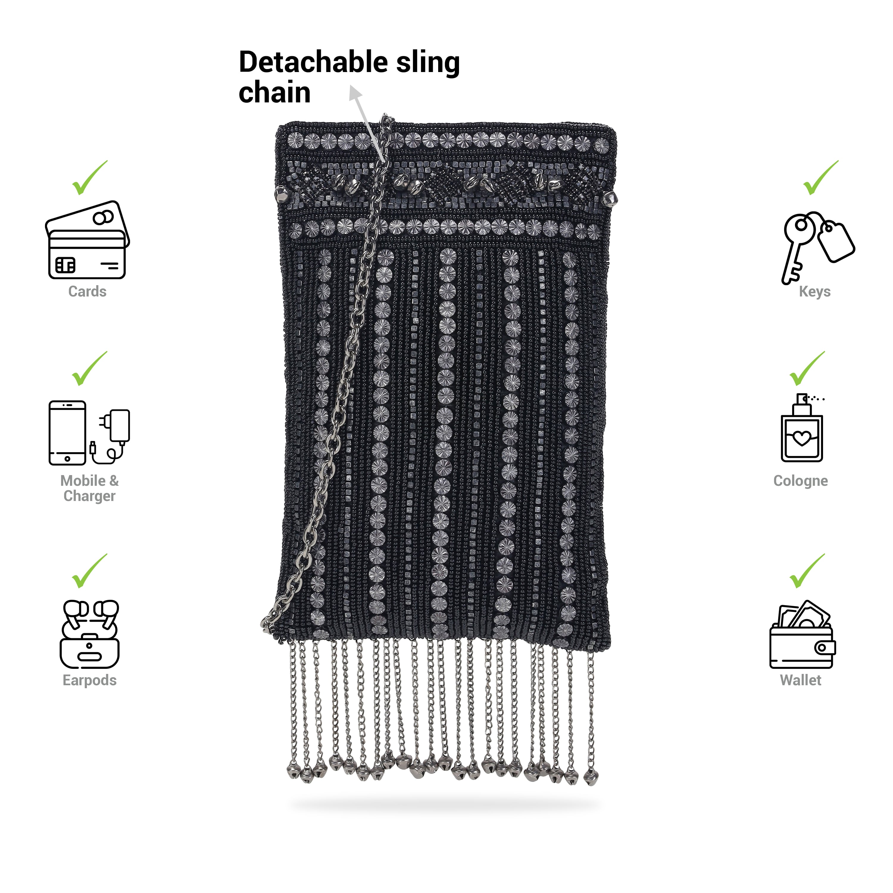 Cheemo Women Black Mobile Cover (SKU: 77-199-11-10)