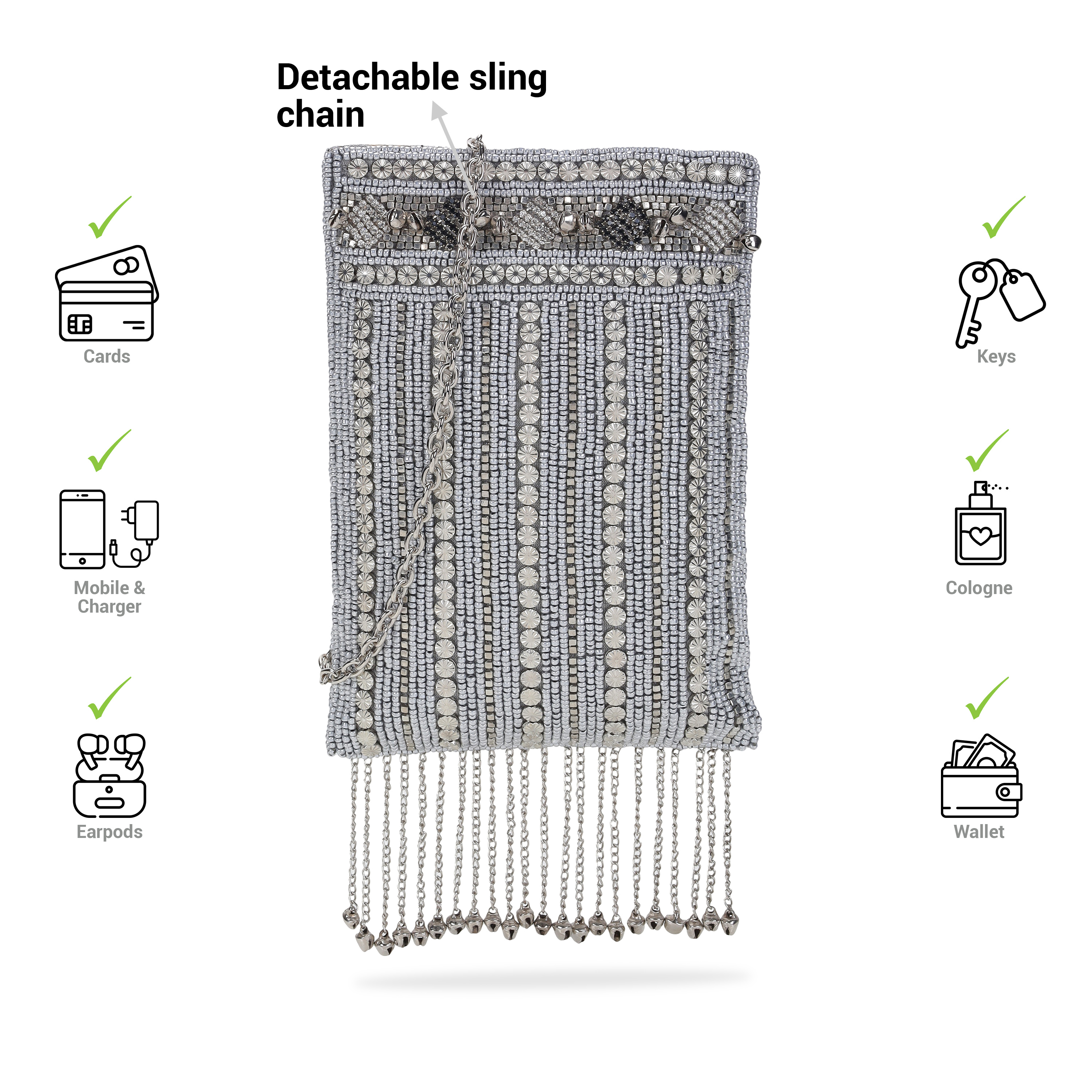 Cheemo Women Silver Mobile Cover (SKU: 77-199-27-10)