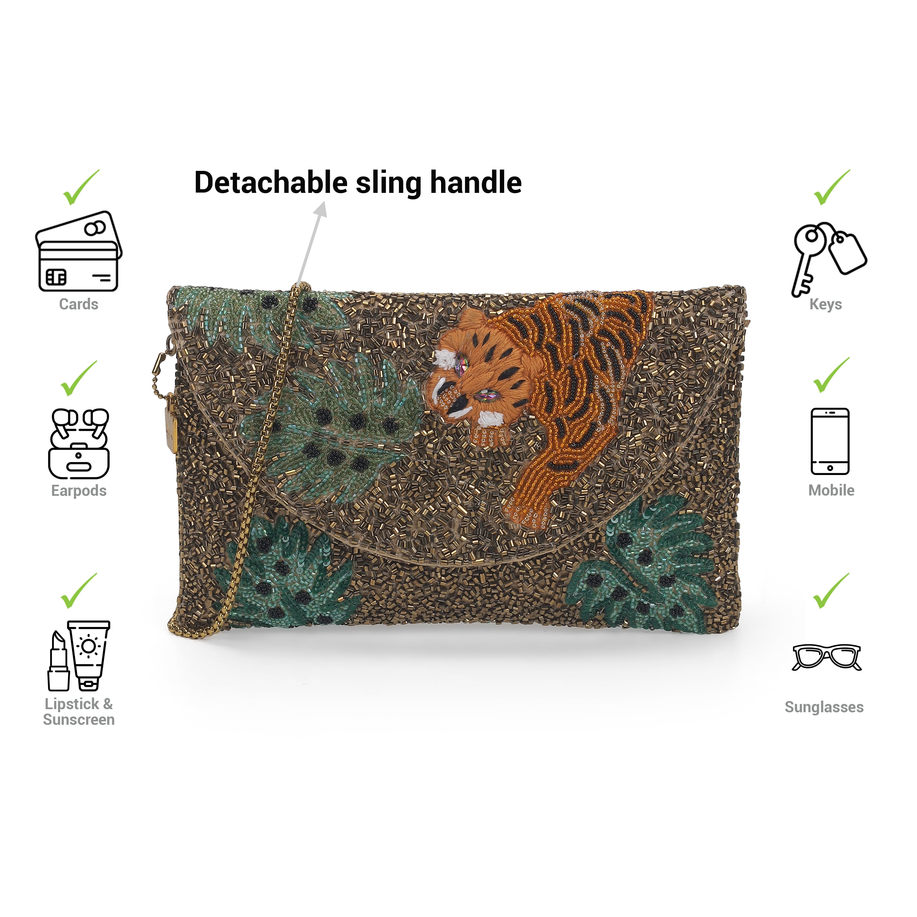 Cheemo Women Antic-gold Evening Bag (SKU: 77-201-28-10)