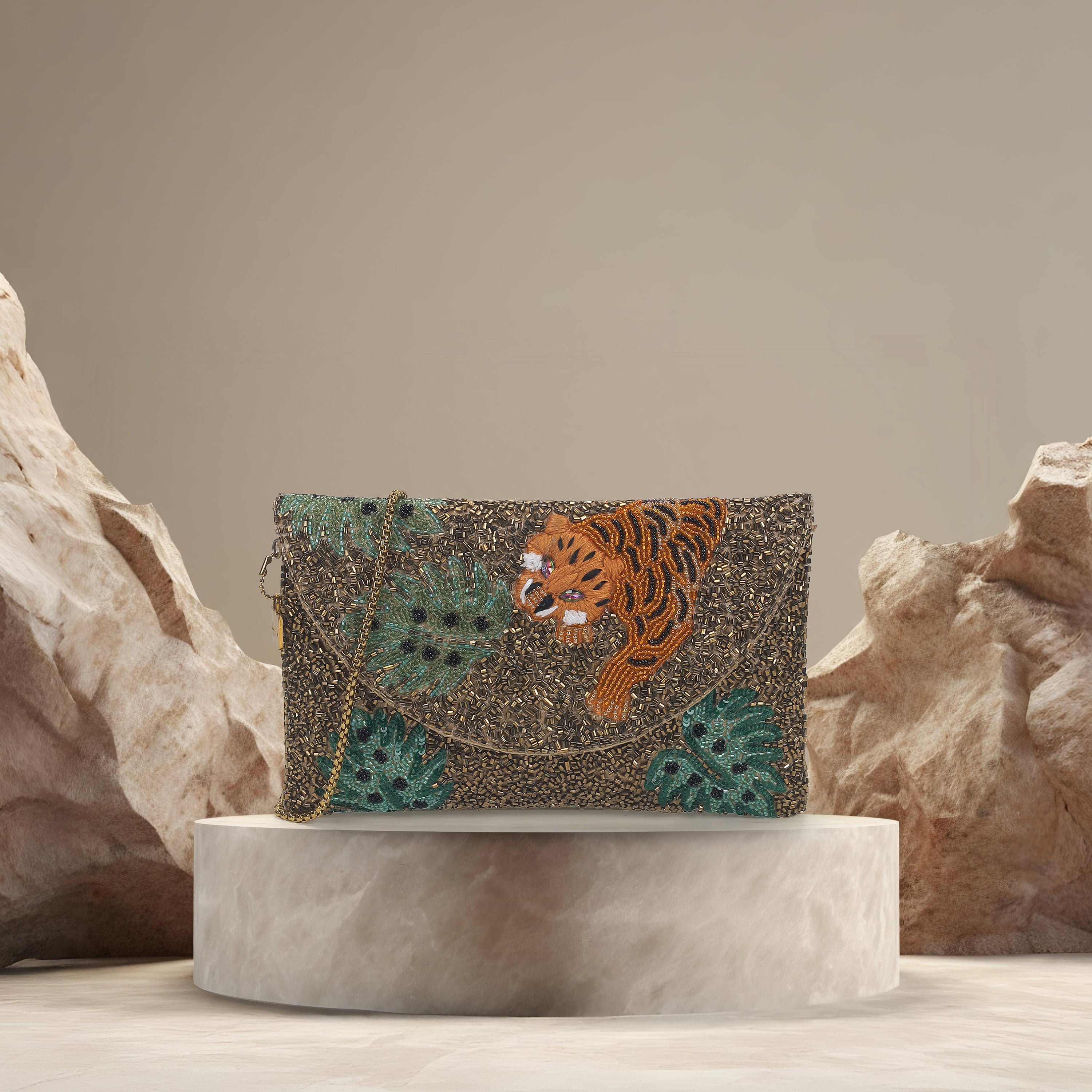 Cheemo Women Antic-gold Evening Bag